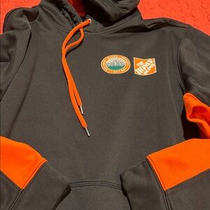 Home Depot Salem, Oregon Black and Orange Hoodie with Logo